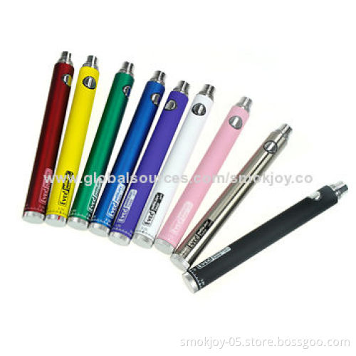 Smokjoy 3.2-4.8V Variable Voltage E Cigarette Evod Twist Batteries with 1,300mAh Capacity